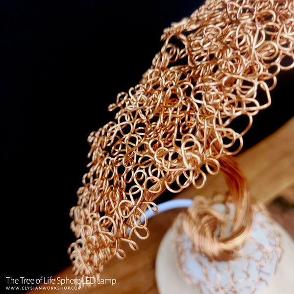 Tree of Life Bonsai Tree LED Lamp Copper Selenite Wire Bonsai Tree Mood Night Light