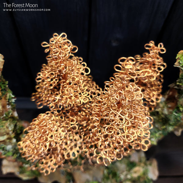 Forest Moon Copper Wire Bonsai Tree on Ohko Dragon Stone