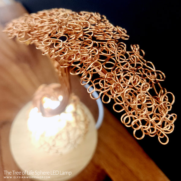 Tree of Life Bonsai Tree LED Lamp Copper Selenite Wire Bonsai Tree Mood Night Light