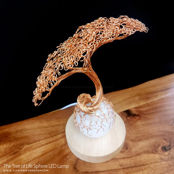 Tree of Life Bonsai Tree LED Lamp Copper Selenite Wire Bonsai Tree Mood Night Light