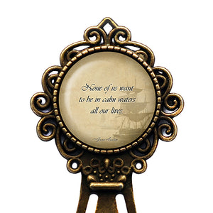 Jane Austen Calm Waters All Our Lives from Persuation Bronze Bookmark