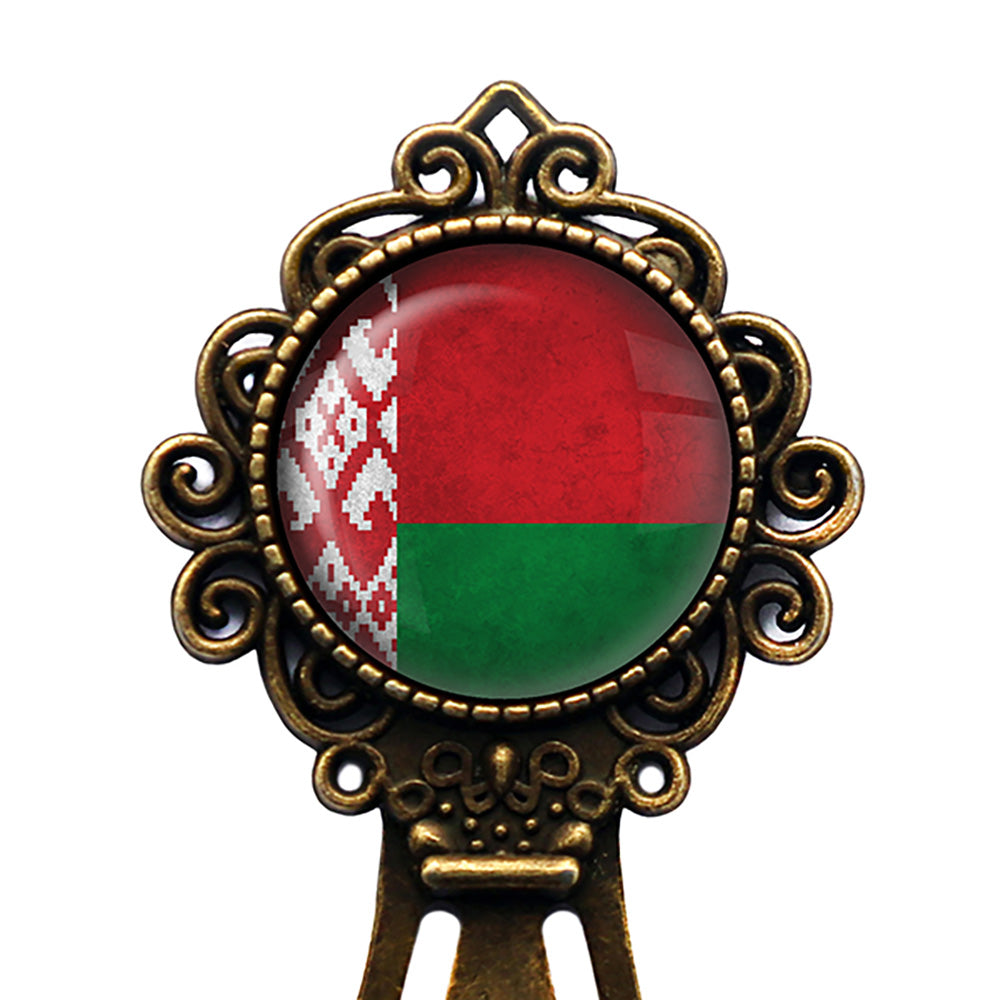 Belarus Belarusian Flag Bronze Bookmark