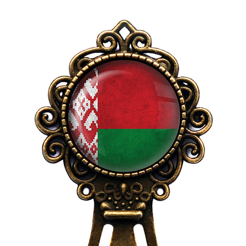 Belarus Belarusian Flag Bronze Bookmark