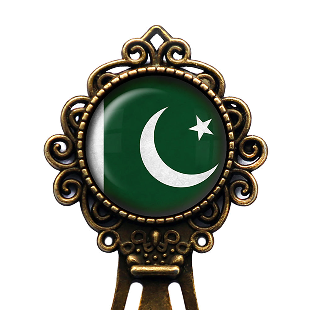 Islamic Republic of Pakistan Flag Bronze Bookmark