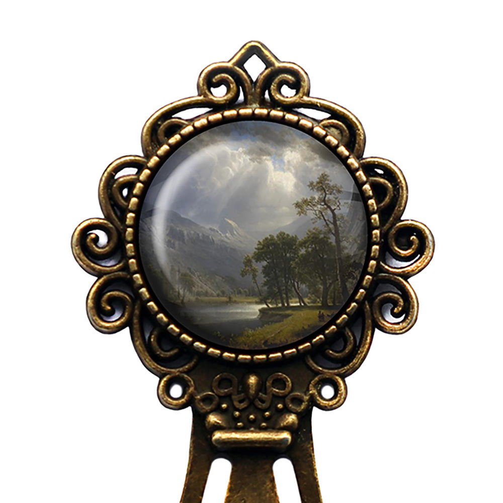 Albert Bierstadt Mount Starr King Yosemite California 1866 Classic Artwork Bronze Bookmark