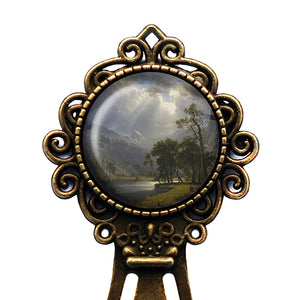 Albert Bierstadt Mount Starr King Yosemite California 1866 Classic Artwork Bronze Bookmark