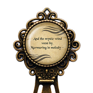 Edgar Allan Poe Mystic Wind went by Murmuring in Melody Bronze Bookmark