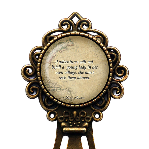 Jane Austen Young Lady Adventures from Northanger Abbey Bronze Bookmark