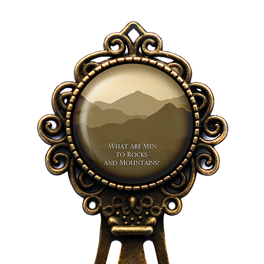 Jane Austen What are Men to Rocks and Mountains from Pride and Prejudice Bronze Bookmark