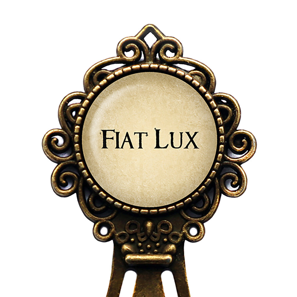 Latin Phrase Quote Saying Fiat Lux Let There Be Light Old Testament Genesis 1 3 Bronze Bookmark