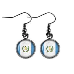 Republic of Guatemala Guatemalan Flag Surgical Steel Earrings
