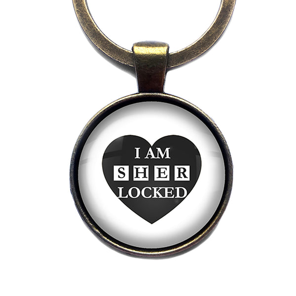 Sherlock Holmes I am Sherlocked Bronze Keychain