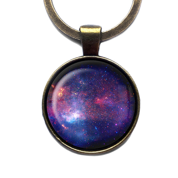 NASA Photograph Nebular Awe Antique Bronze Keychain