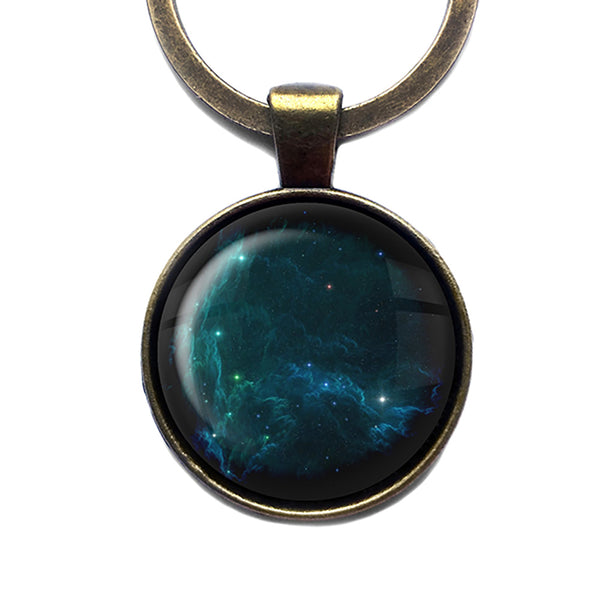 NASA Photograph Stars Starlight Antique Bronze Keychain
