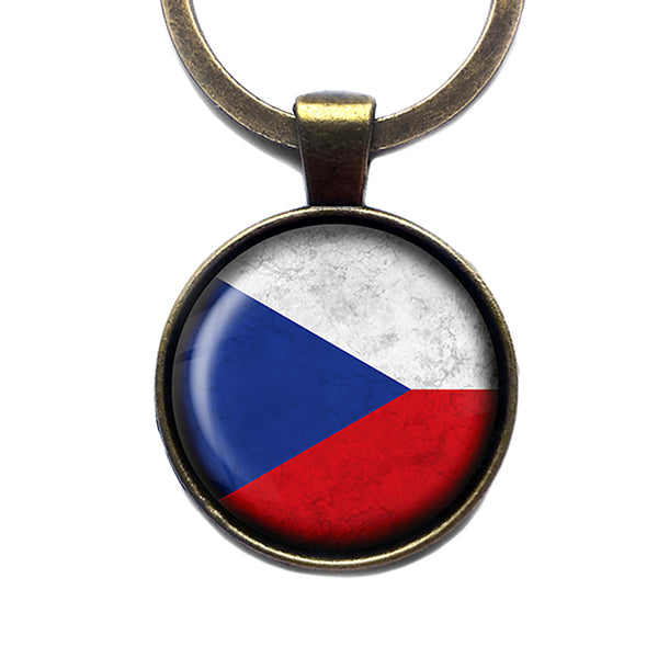 Czech Republic Czechoslovakian Antique Bronze Keychain