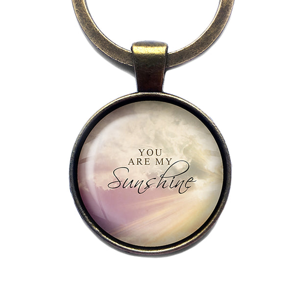 You Are My Sunshine Bronze Keychain
