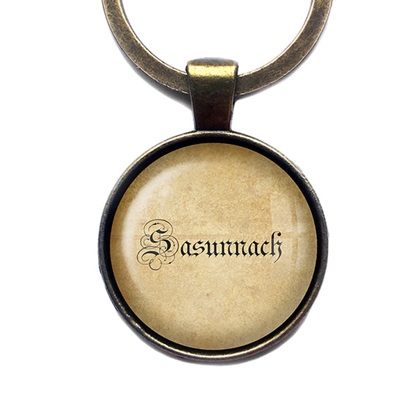 Saxon Sasunnach Old Gaelic Spelling Bronze Keychain