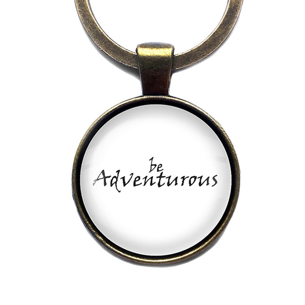 Be Adventurous Antique Bronze Keychain