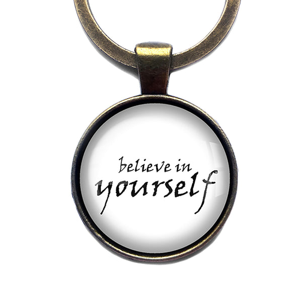 Believe in Yourself Bronze Keychain