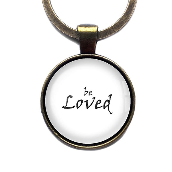 Be Loved Antique Bronze Keychain