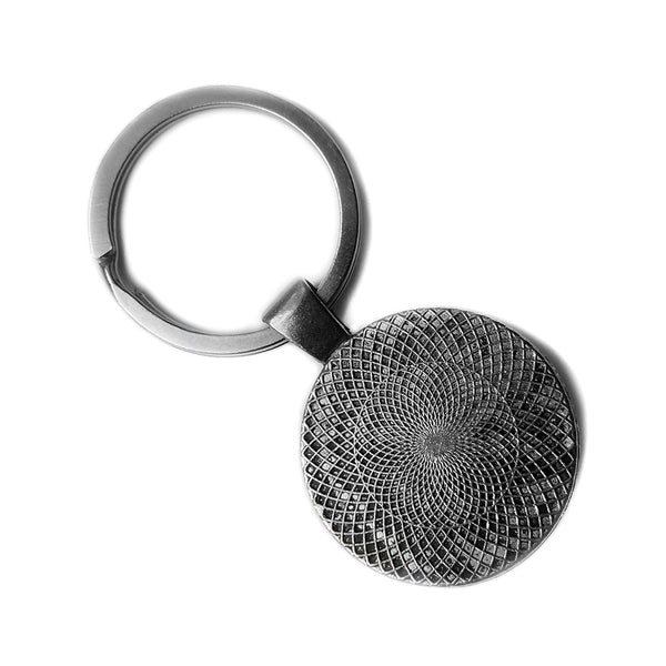 Zodiac Symbol Astrology Virgo Star Constellation Antique Silver Keychain