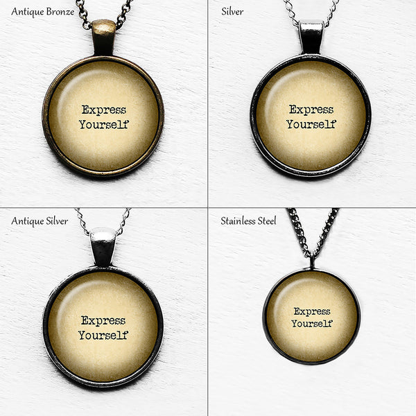 Dieselpunk Steampunk Cyberpunk Nixie Tube Print Number 3 Three Pendant & Necklace