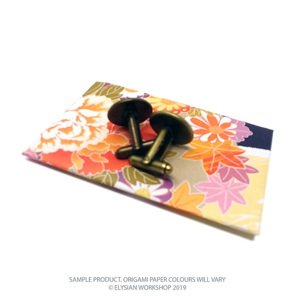 Fiji Fijian Flag Antique Bronze Cufflinks