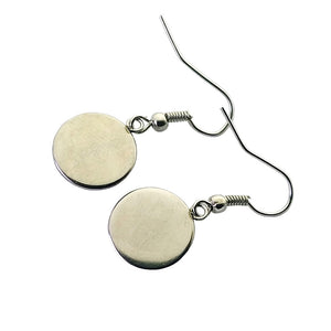 Nepal Nepalese Flag Surgical Steel Earrings