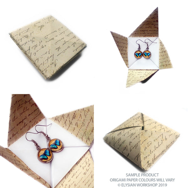 Alice in Wonderland White Rabbit Trumpet Antique Bronze Earrings