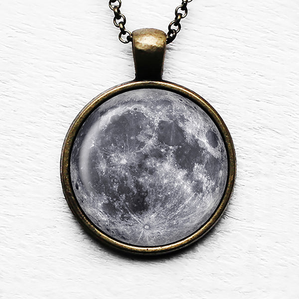 NASA Photograph The Moon Pendant & Necklace