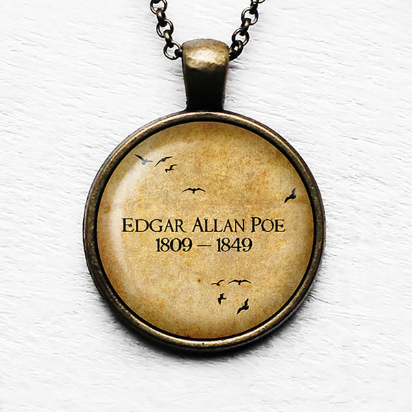 Edgar Allan Poe 1809 - 1849 Pendant & Necklace