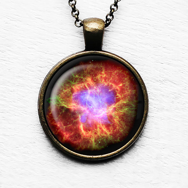 NASA Photograph Crab Nebula Pendant & Necklace