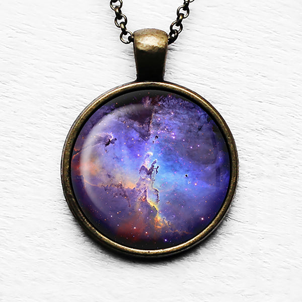 NASA Photograph Nebular Swirls Pendant & Necklace