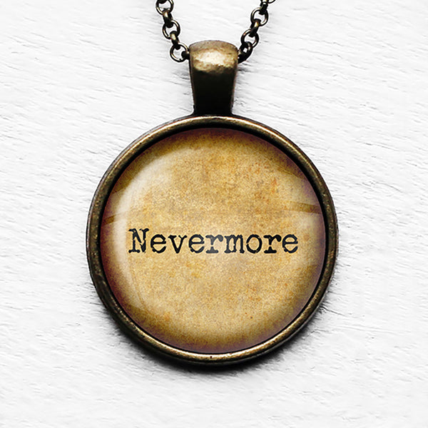 Edgar Allan Poe Nevermore Pendant & Necklace