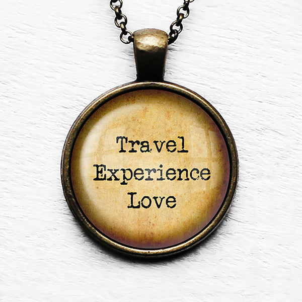 Travel Experience Love Pendant & Necklace