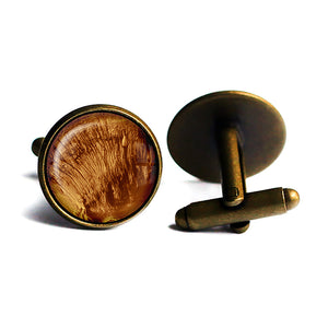 NASA Photograph Mars Surface Antique Bronze Cufflinks