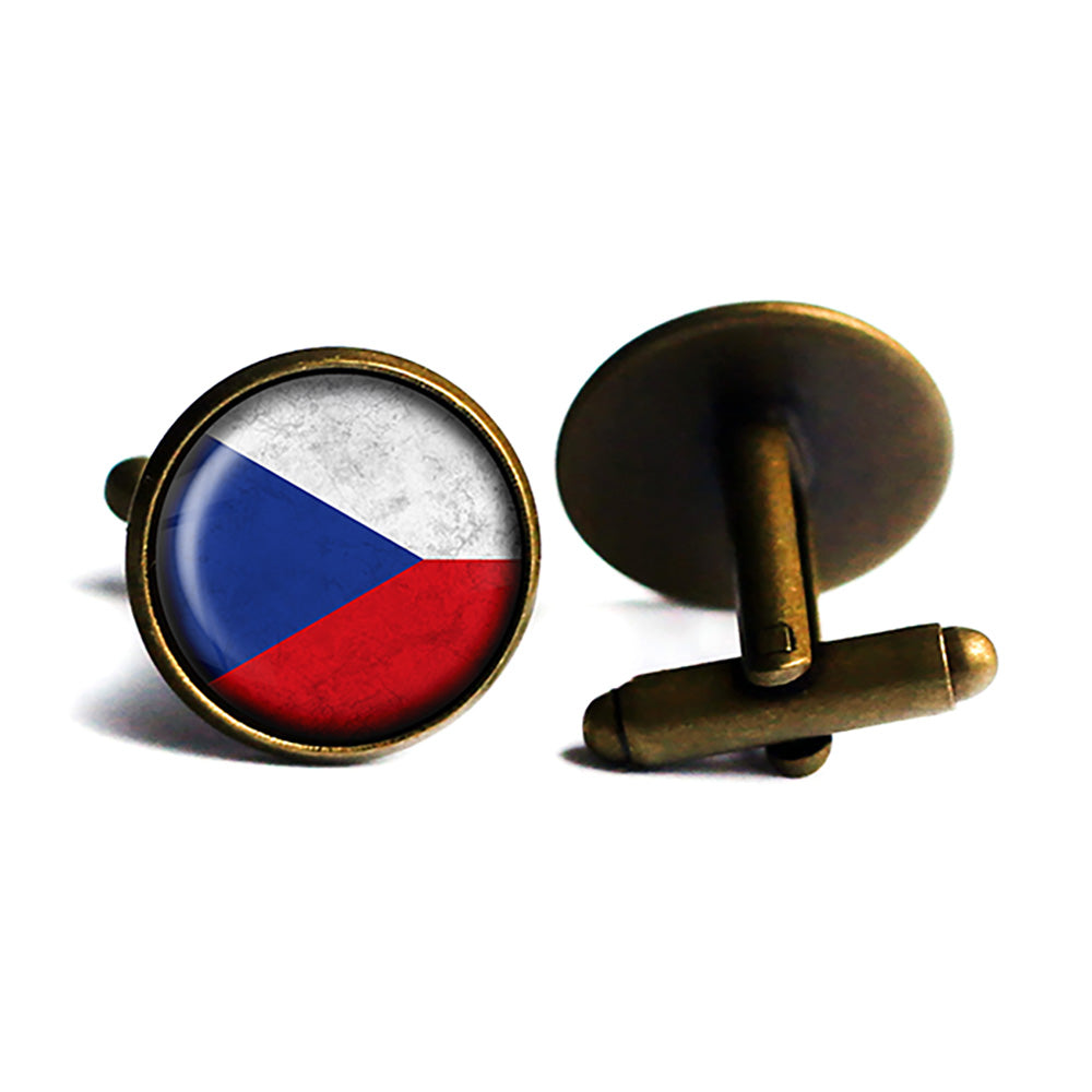 Czech Republic Czechoslovakian Antique Bronze Cufflinks