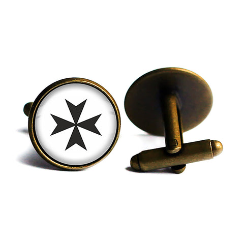Cross of the Teutonic Knights Teutones Antique Bronze Cufflinks