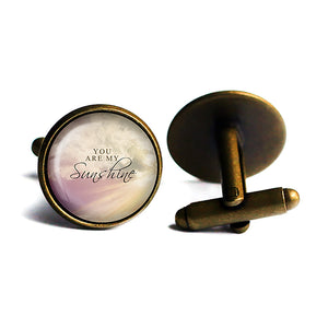 You Are My Sunshine Antique Bronze Cufflinks