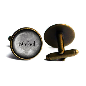 Halloween Wicked Antique Bronze Cufflinks