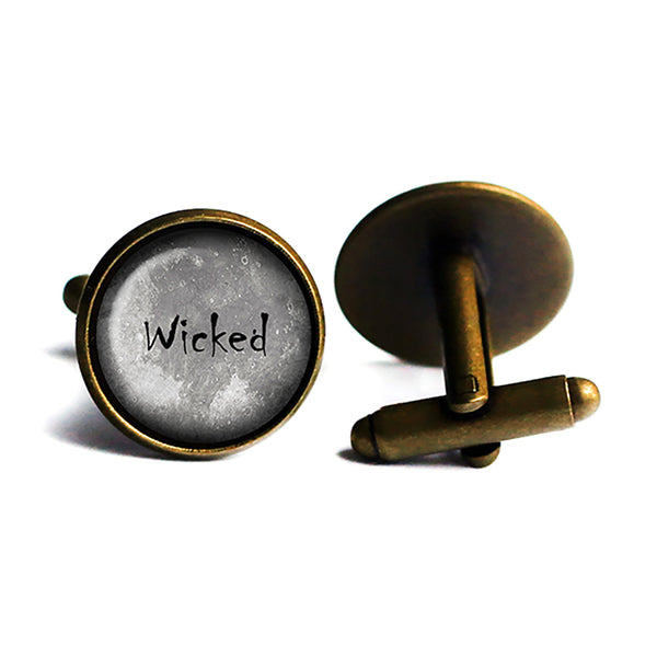 Halloween Wicked Antique Bronze Cufflinks