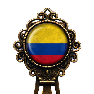 Columbia Columbian Flag Bronze Bookmark
