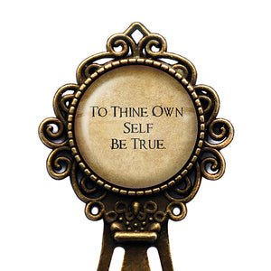 William Shakespeare To Thine Own Self be True Bronze Bookmark