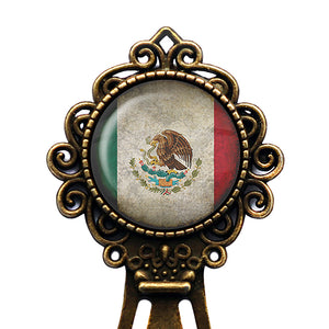 Mexico Mexican Flag Bronze Bookmark