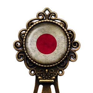 Japan Japanese Flag Bronze Bookmark