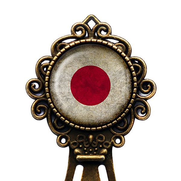 Japan Japanese Flag Bronze Bookmark