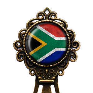 South Africa South African Flag Bronze Bookmark