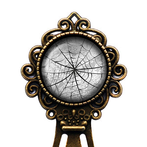 Halloween Spider Web Bronze Bookmark