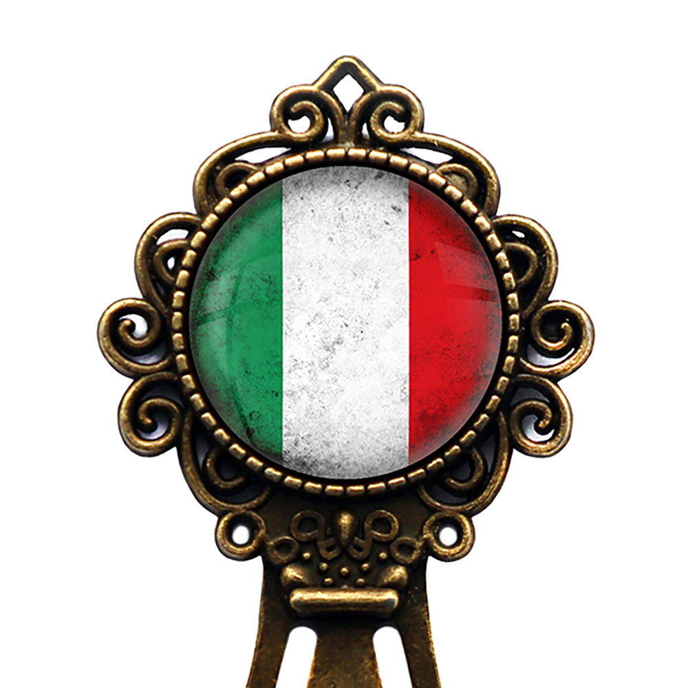 Italy Italian Flag Bronze Bookmark