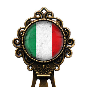 Italy Italian Flag Bronze Bookmark